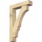 Ekena Millwork Balboa Block Rough Sawn Bracket w/ Offset Brace, Douglas Fir, 6"W x 26"D x 38"H BKT0604X26X38BOA05RDF - alternate 1